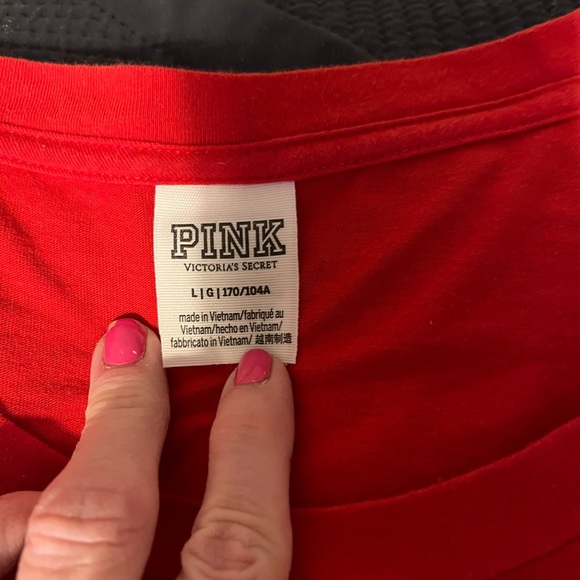 EUC PINK PATRIOTIC VS TSHIRT SIZE LARGE - Picture 5 of 5